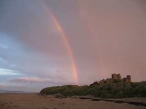 Bamburgh - rainbow