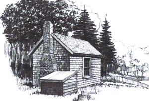 Thoreau's cabin.  A seductive option for the battered writer.