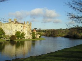 Leeds Castle -- looks about perfect, although possibly damp!