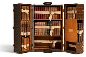 Louis Vuitton book trunk -- my kind of tour luggage!