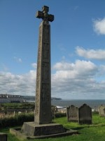 Caedmon's Cross in the graveyard near Whitby Abbey (Photo: Ron Davis)