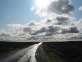 A road on the moors. Who knows where it will lead? (Photo: Lauren B. Davis)