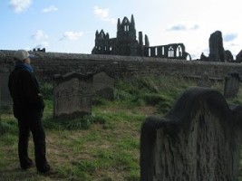 Whitby Abbey Graveyard and ruin